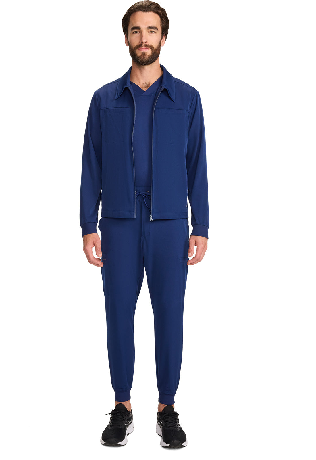 Men's Men's Zip Front Jacket - Navy